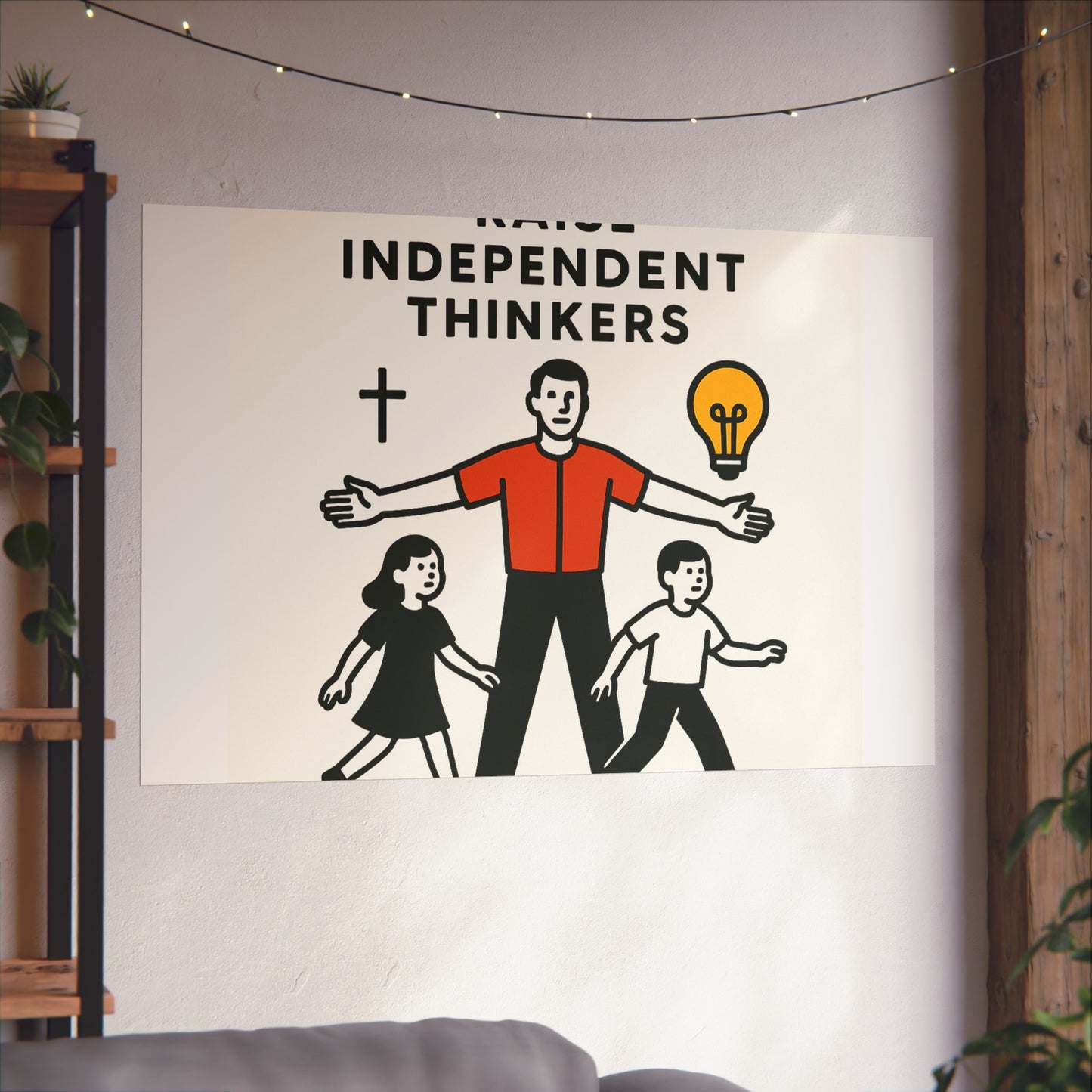 Empowering Homeschool Dads - Modern Minimalist Fine Art Poster