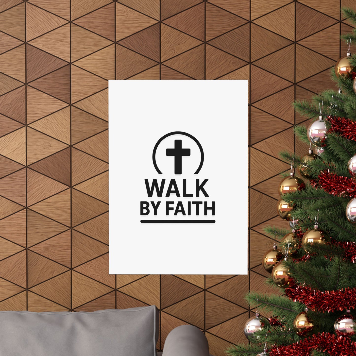 Modern Inspirational Scripture Matte Vertical Poster