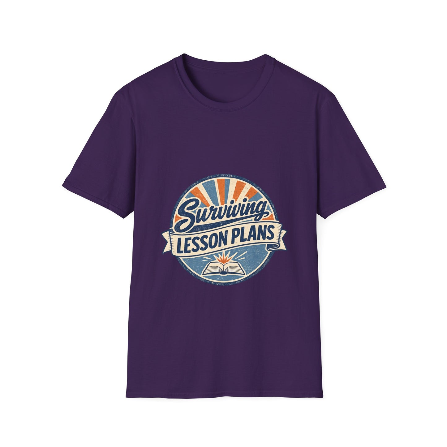 Homeschool Dad “Surviving Lesson Plans” Badge Tee — Father's Day Gift