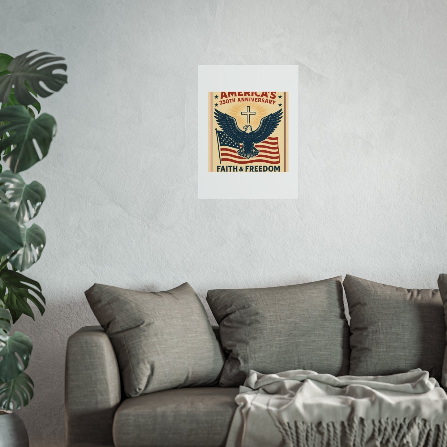 America's 250th Anniversary Fine Art Poster – Faith & Freedom