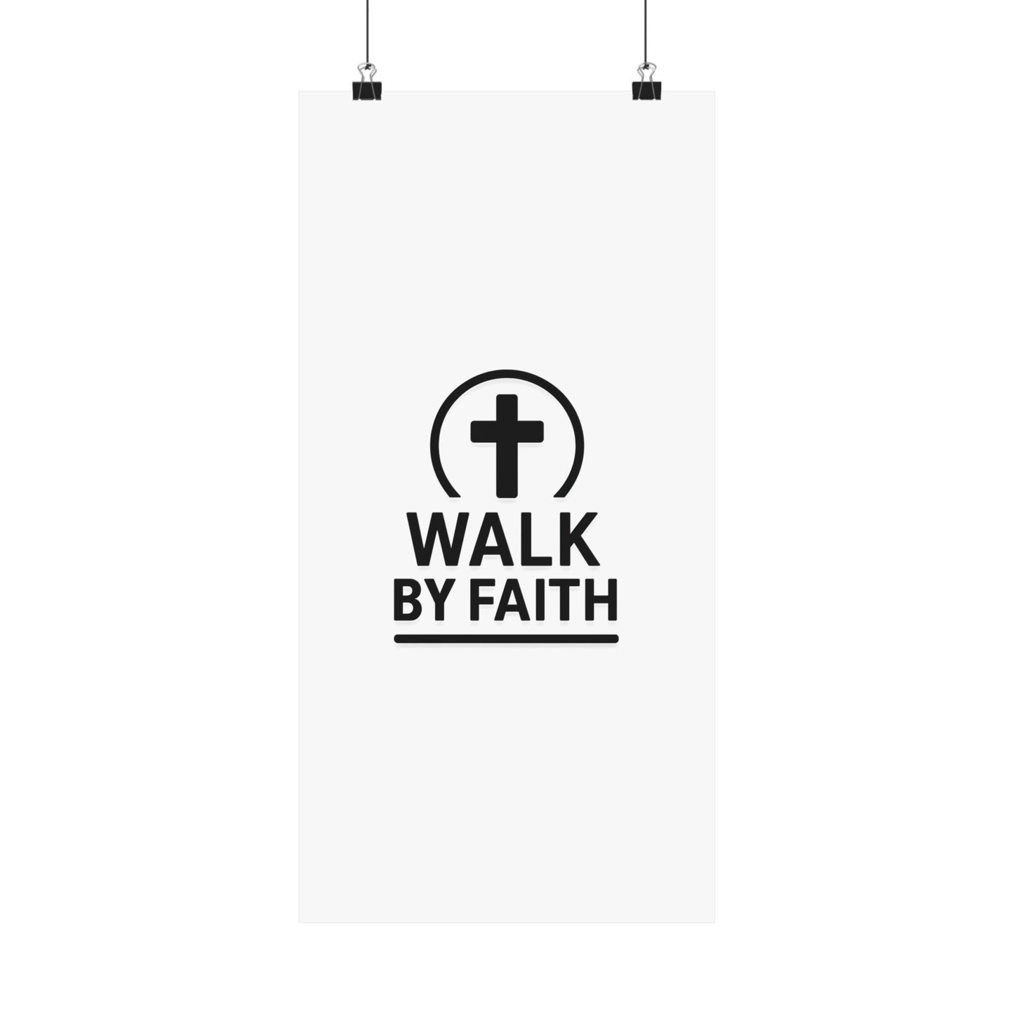 Modern Inspirational Scripture Matte Vertical Poster