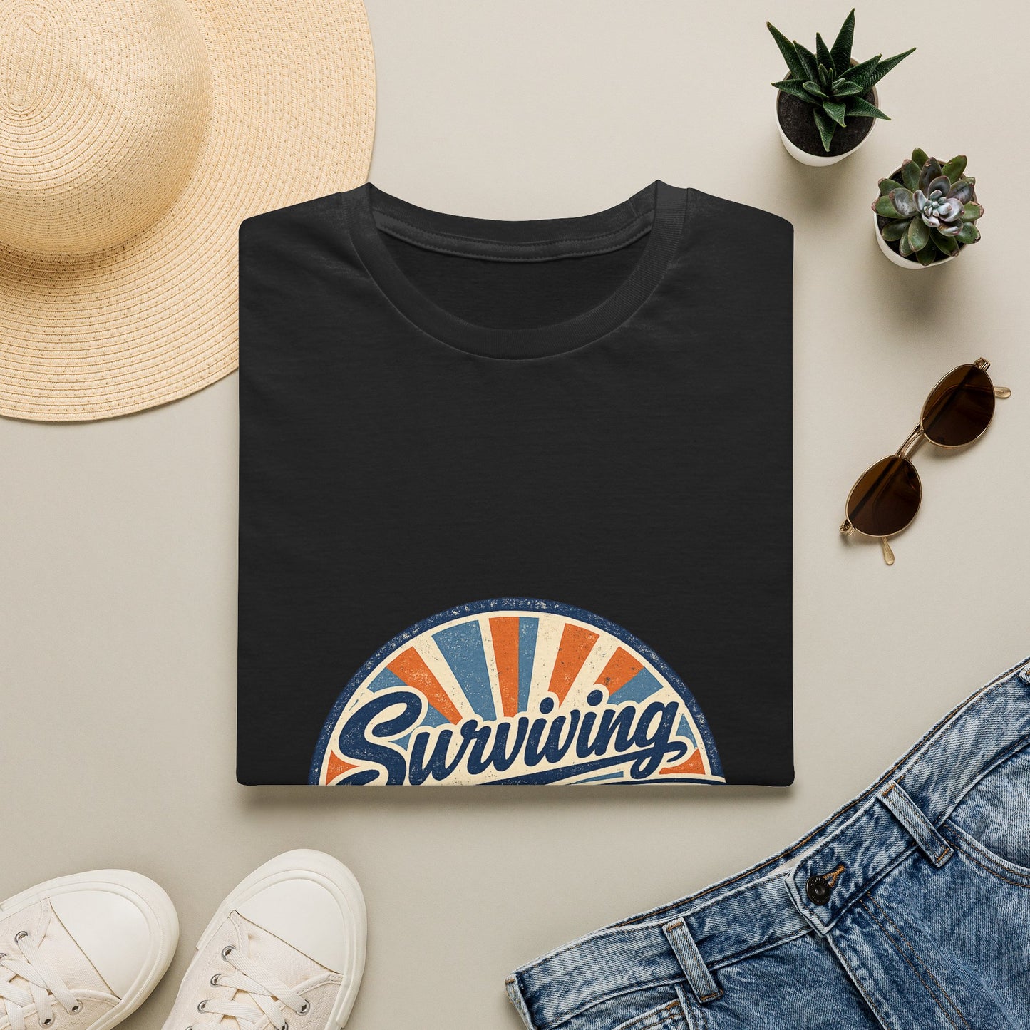 Homeschool Dad “Surviving Lesson Plans” Badge Tee — Father's Day Gift
