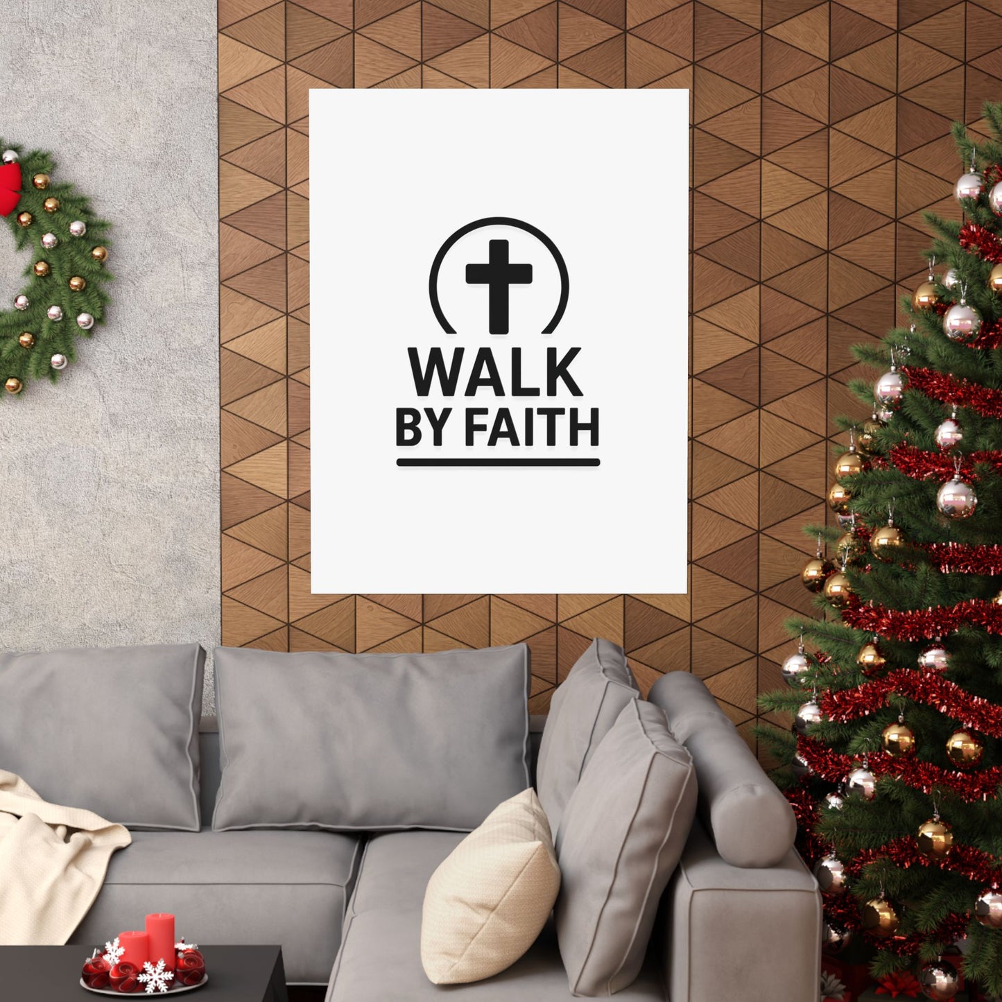 Modern Inspirational Scripture Matte Vertical Poster