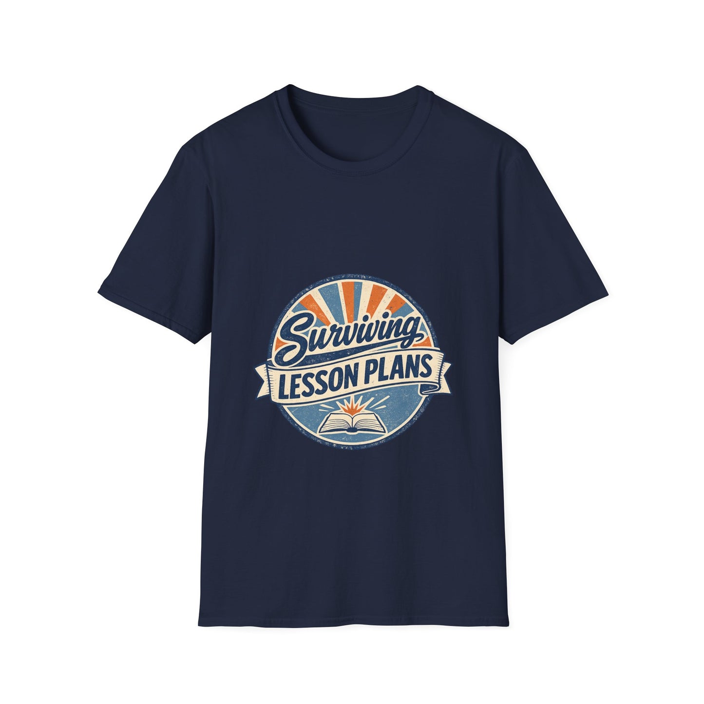 Homeschool Dad “Surviving Lesson Plans” Badge Tee — Father's Day Gift