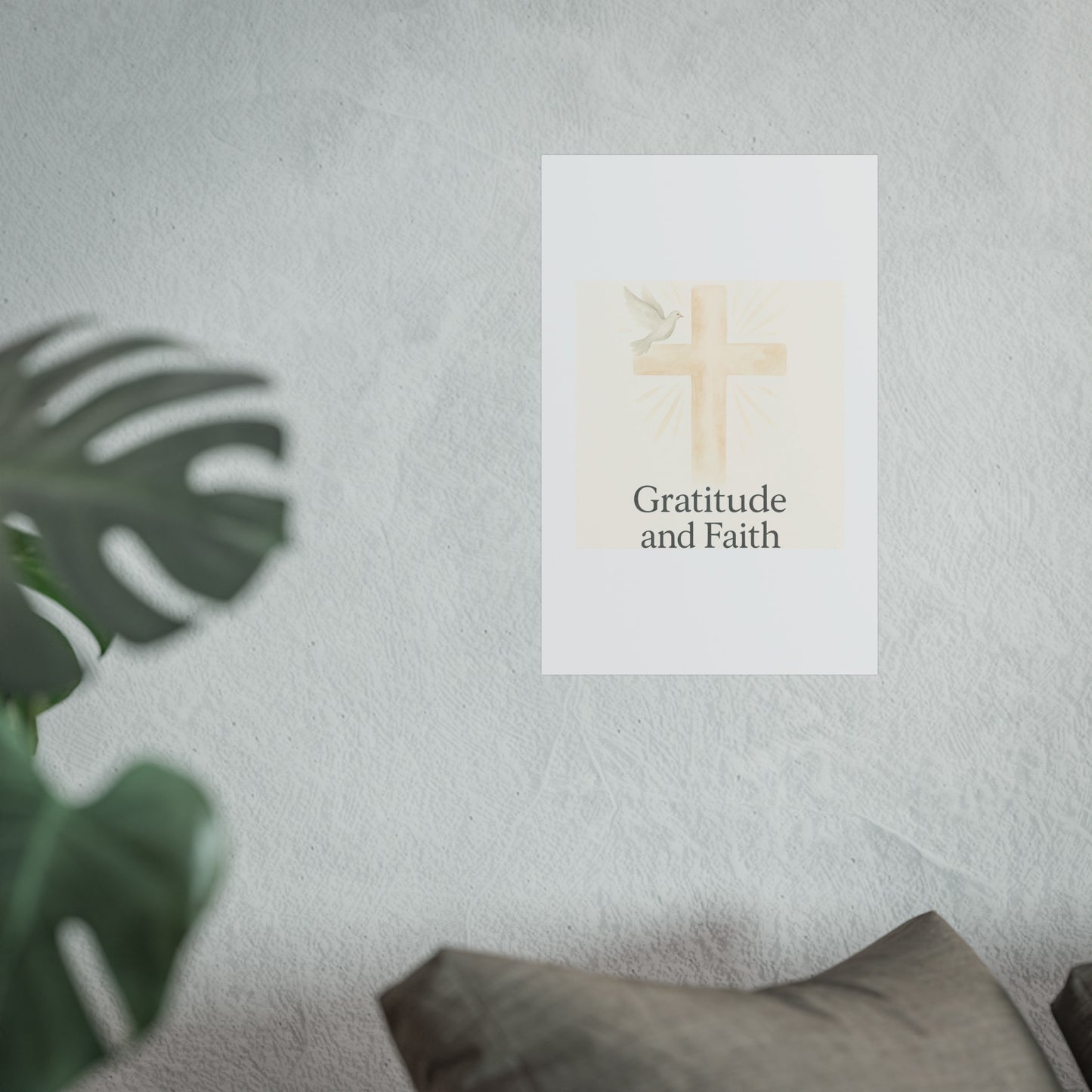 Grateful Hearts – Minimalist Watercolor Fine Art Poster