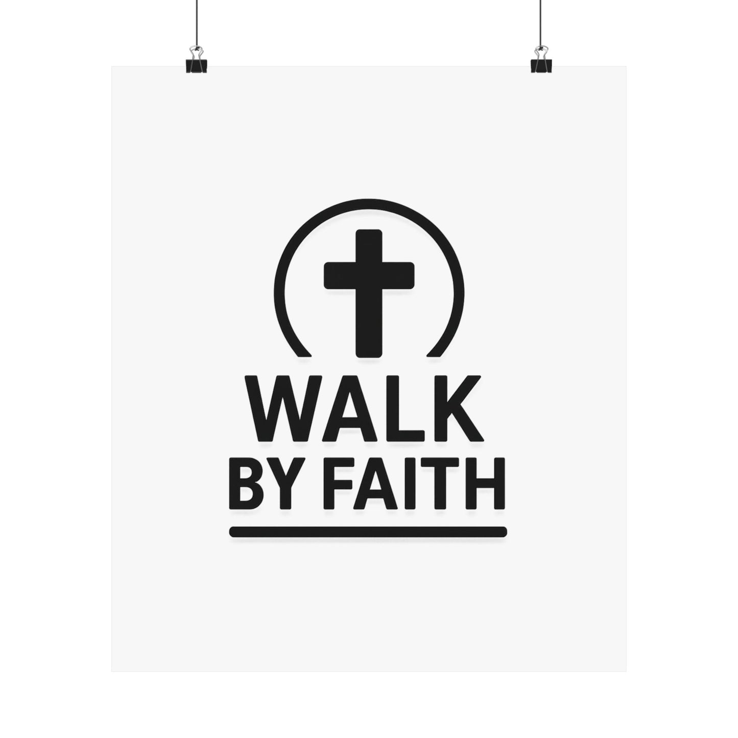 Modern Inspirational Scripture Matte Vertical Poster