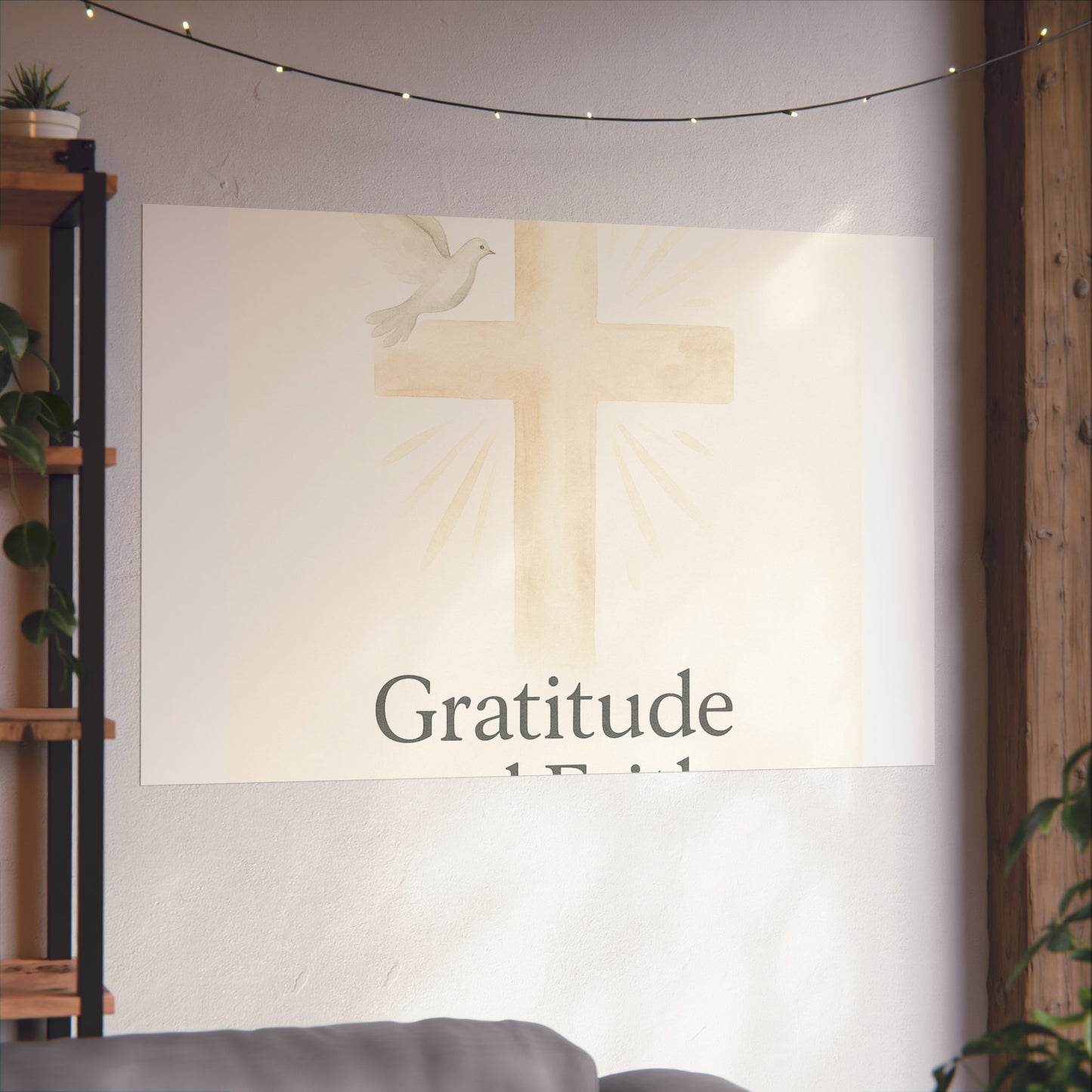 Grateful Hearts – Minimalist Watercolor Fine Art Poster