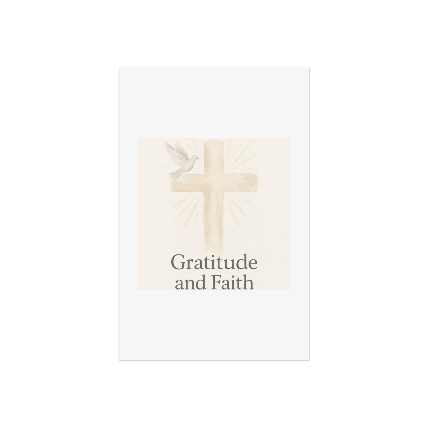 Grateful Hearts – Minimalist Watercolor Fine Art Poster