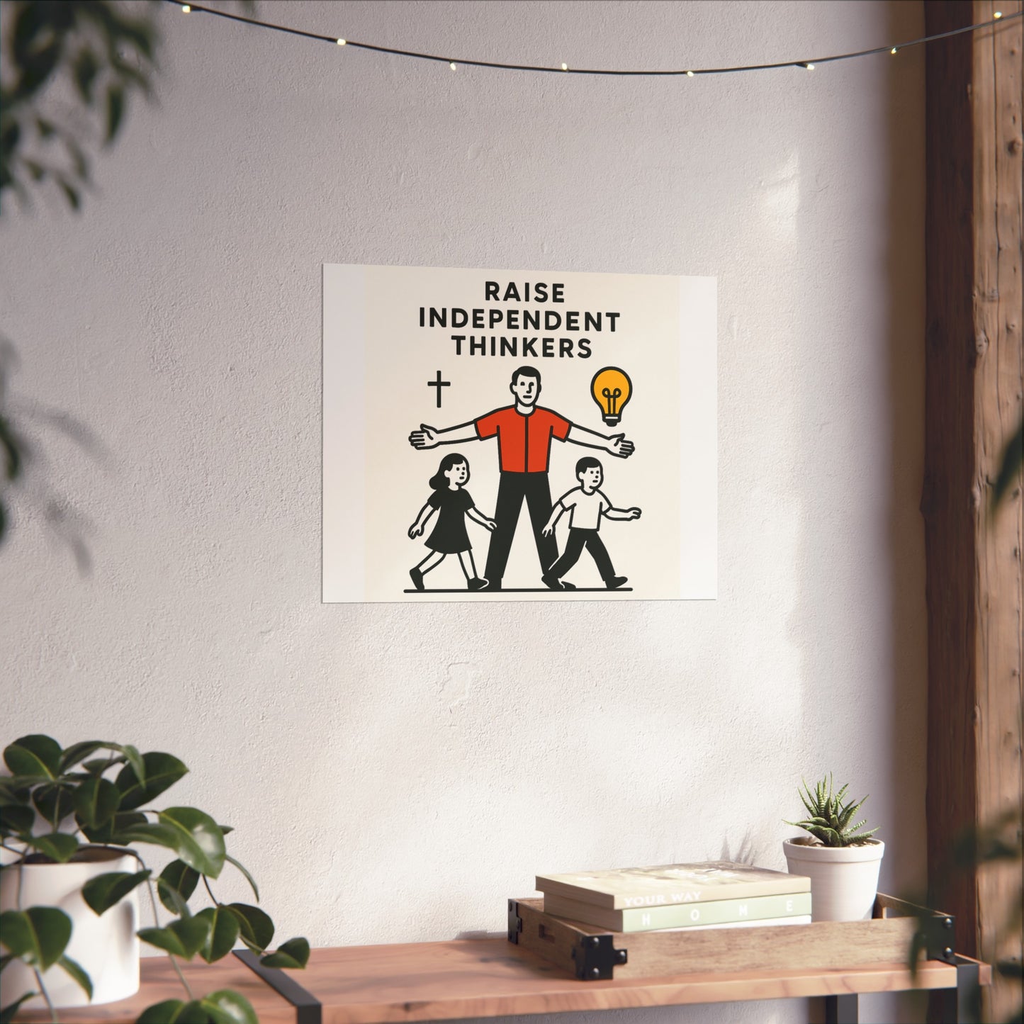 Empowering Homeschool Dads - Modern Minimalist Fine Art Poster