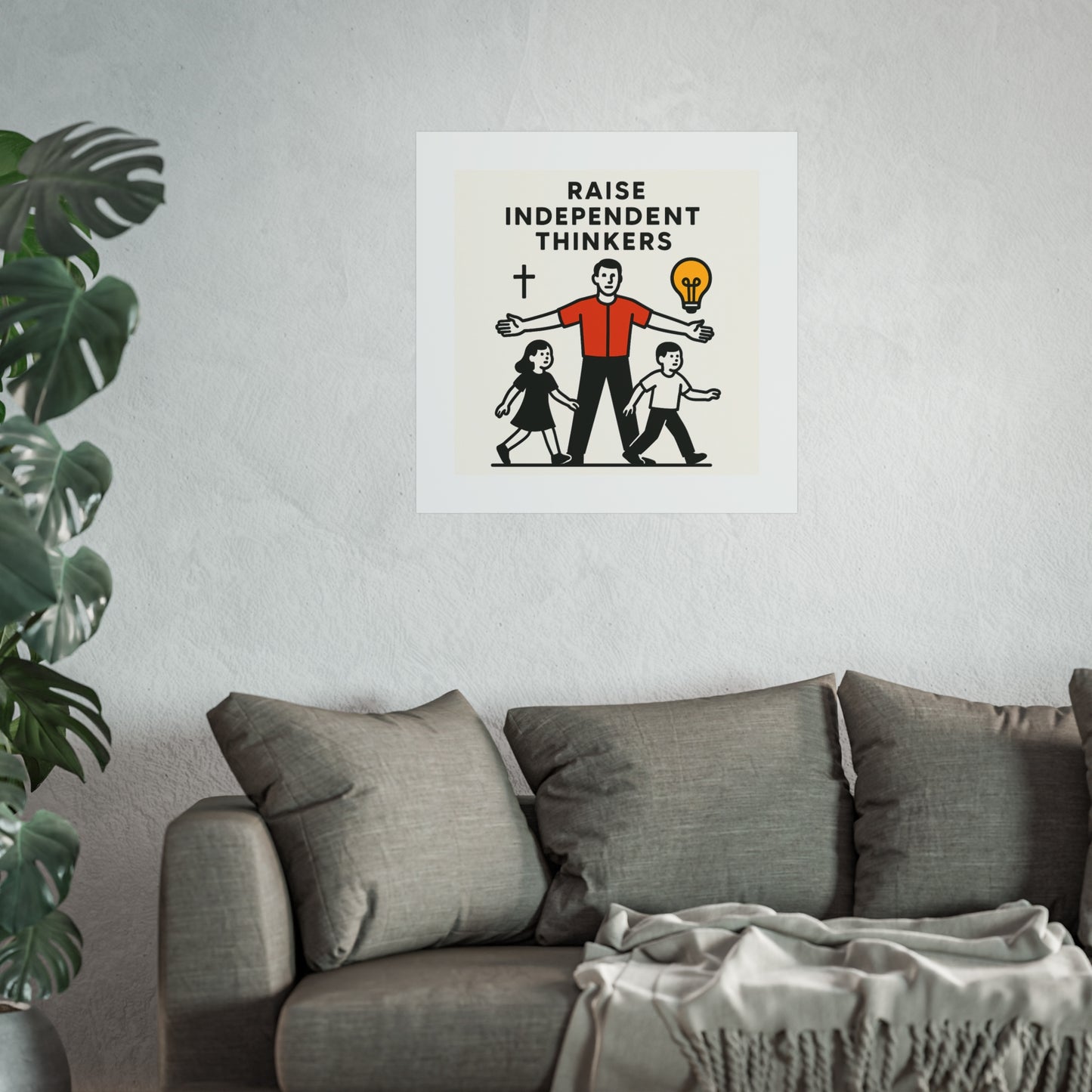 Empowering Homeschool Dads - Modern Minimalist Fine Art Poster