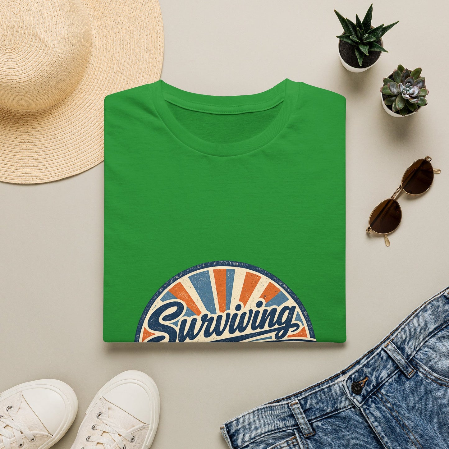 Homeschool Dad “Surviving Lesson Plans” Badge Tee — Father's Day Gift