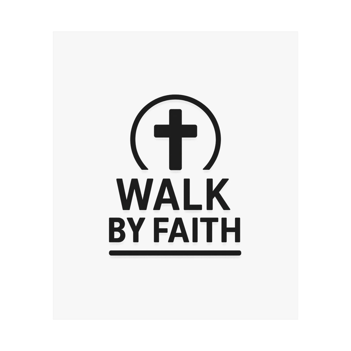 Modern Inspirational Scripture Matte Vertical Poster