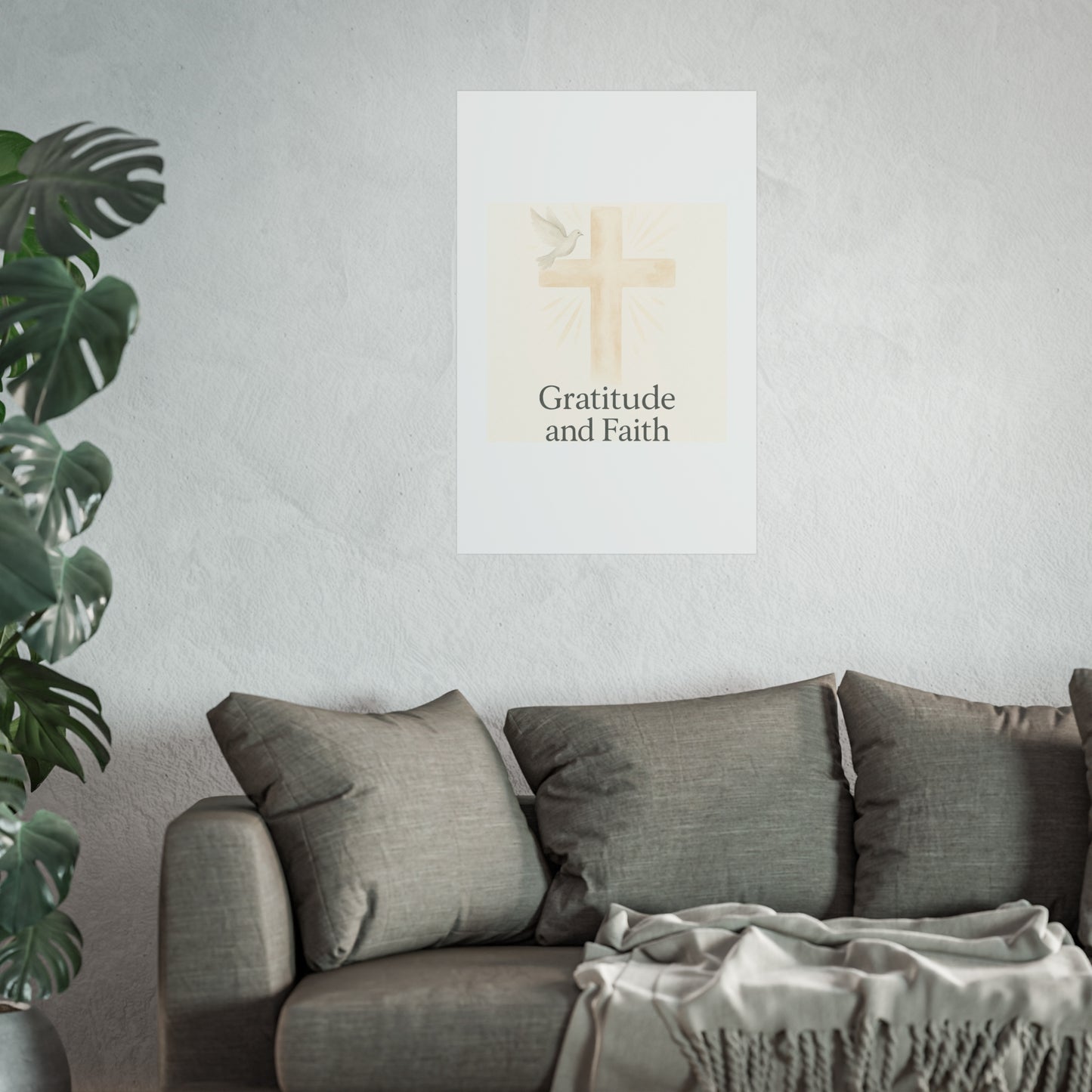 Grateful Hearts – Minimalist Watercolor Fine Art Poster