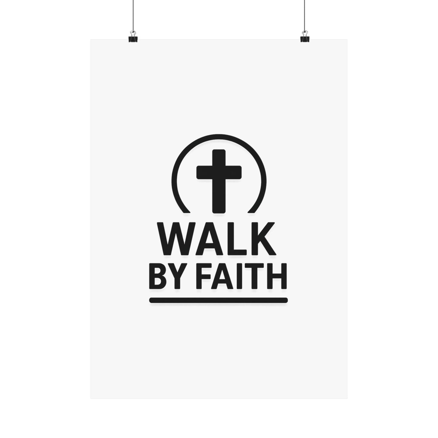 Modern Inspirational Scripture Matte Vertical Poster