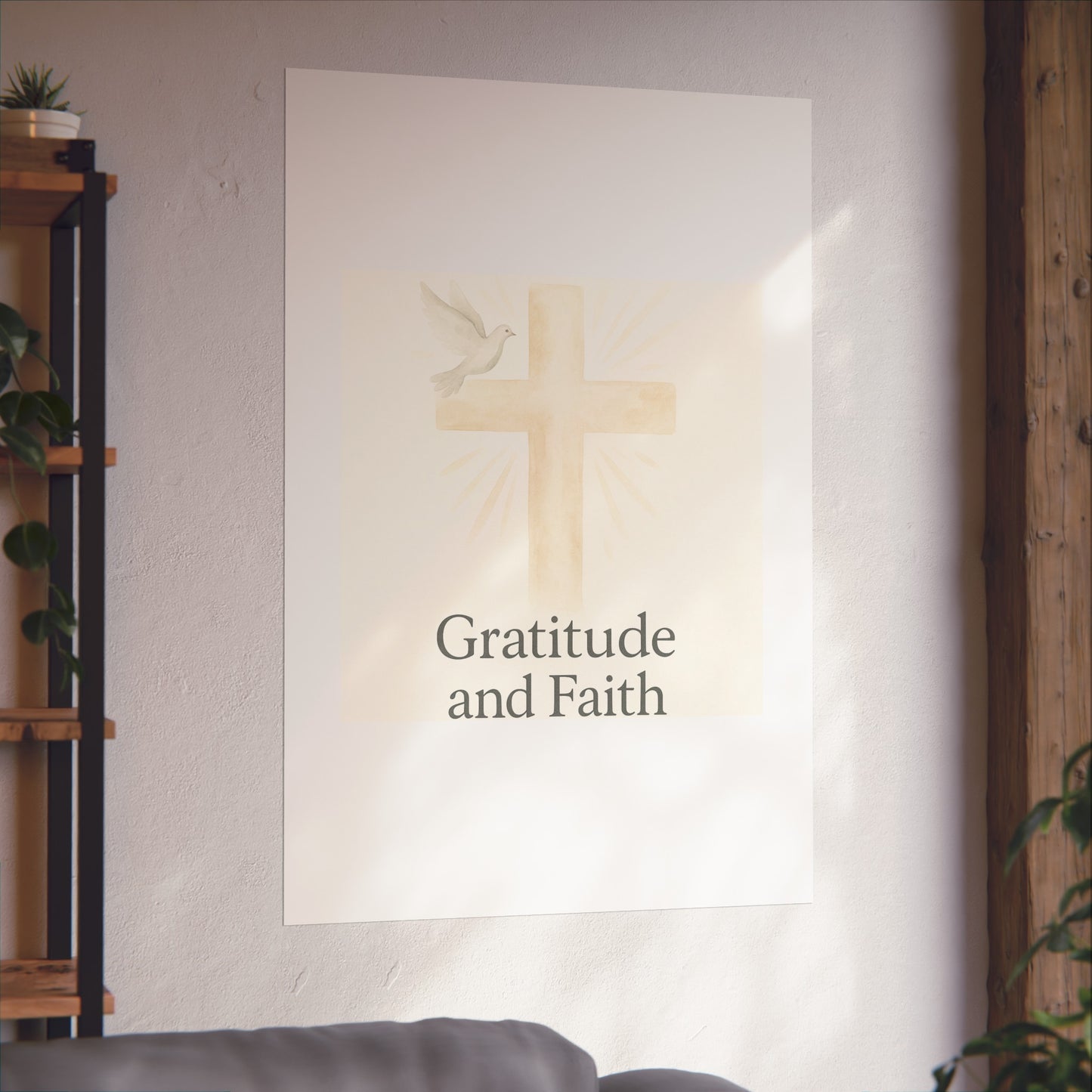 Grateful Hearts – Minimalist Watercolor Fine Art Poster