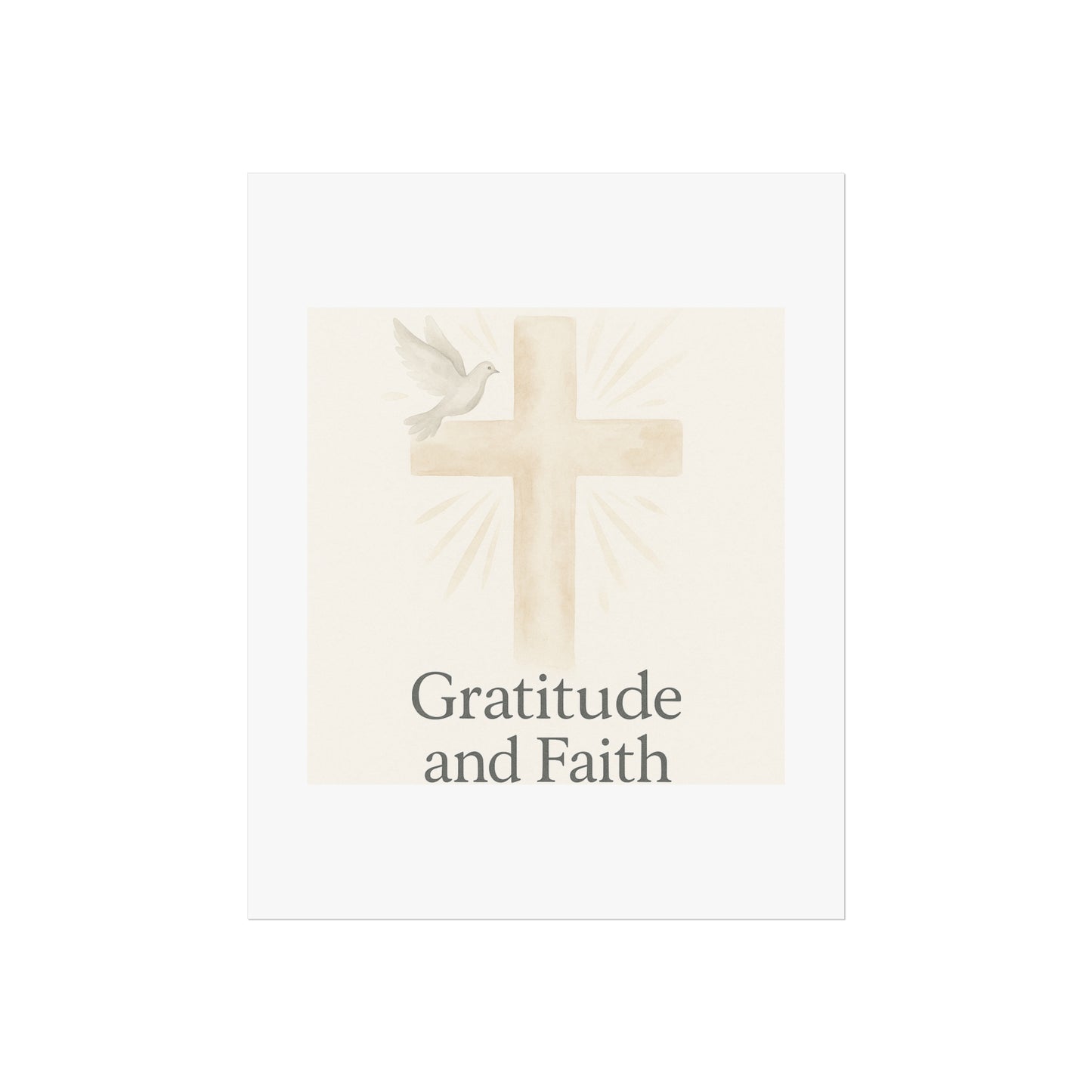 Grateful Hearts – Minimalist Watercolor Fine Art Poster
