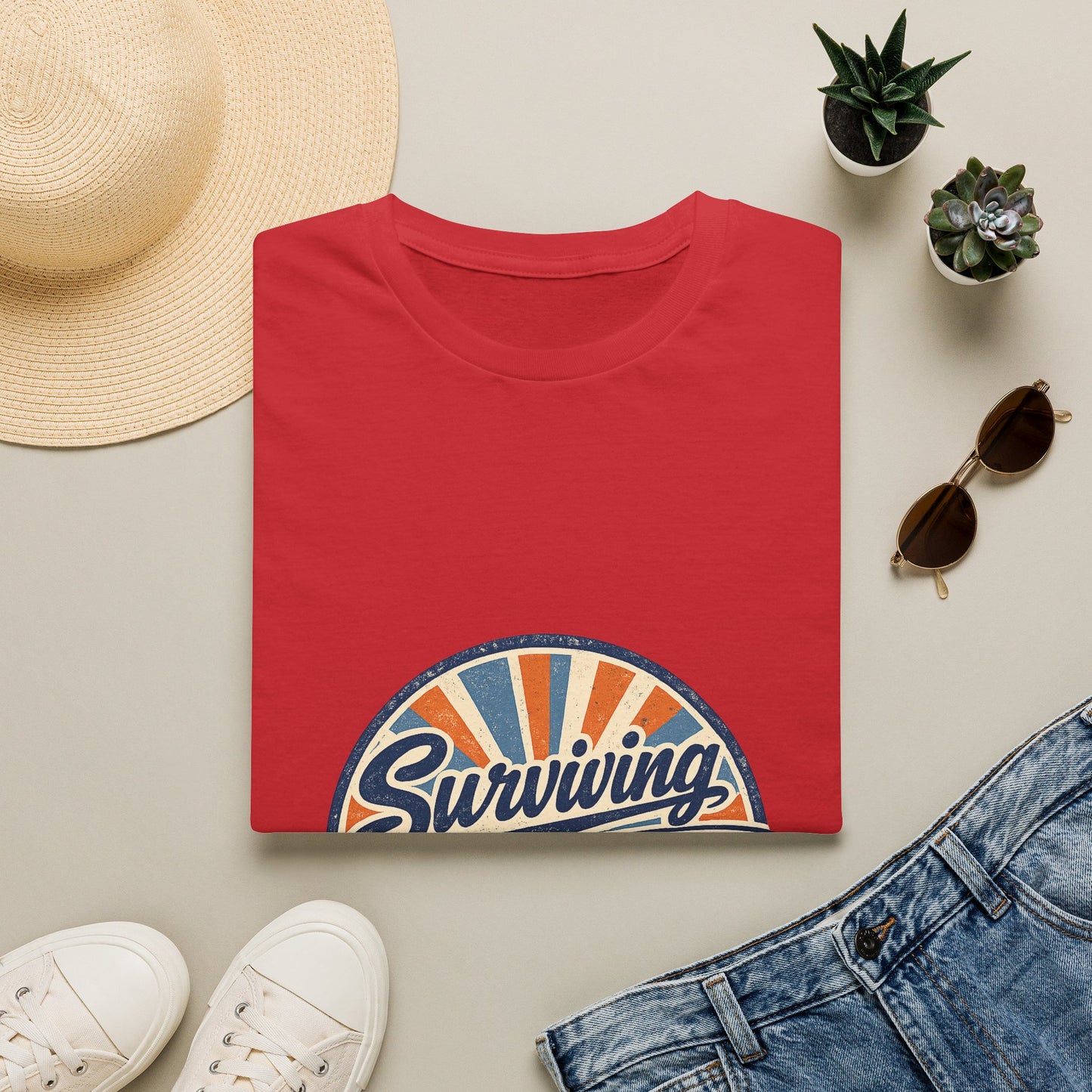 Homeschool Dad “Surviving Lesson Plans” Badge Tee — Father's Day Gift