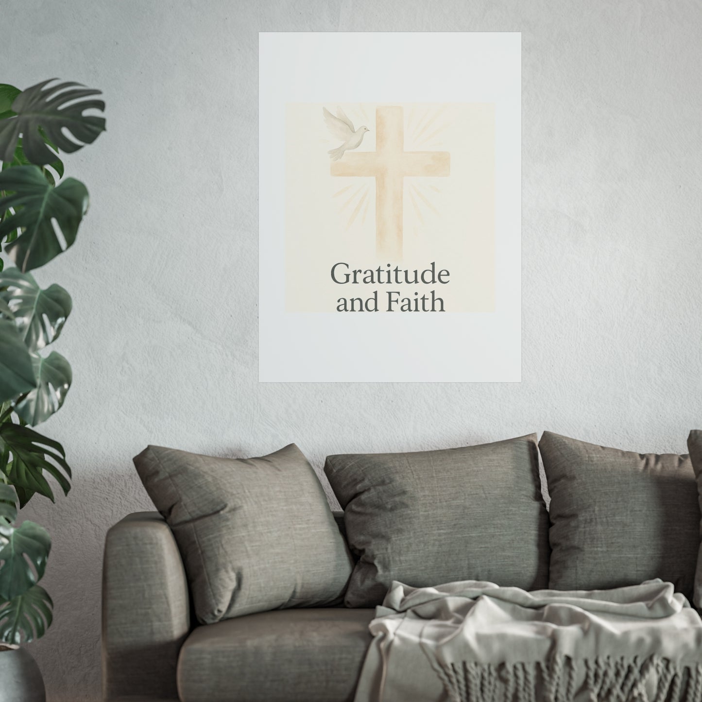 Grateful Hearts – Minimalist Watercolor Fine Art Poster