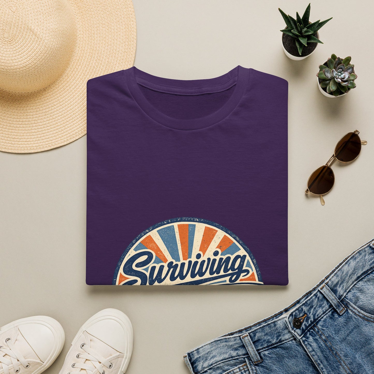 Homeschool Dad “Surviving Lesson Plans” Badge Tee — Father's Day Gift