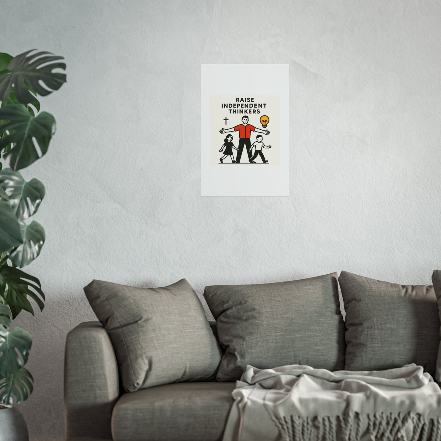 Empowering Homeschool Dads - Modern Minimalist Fine Art Poster