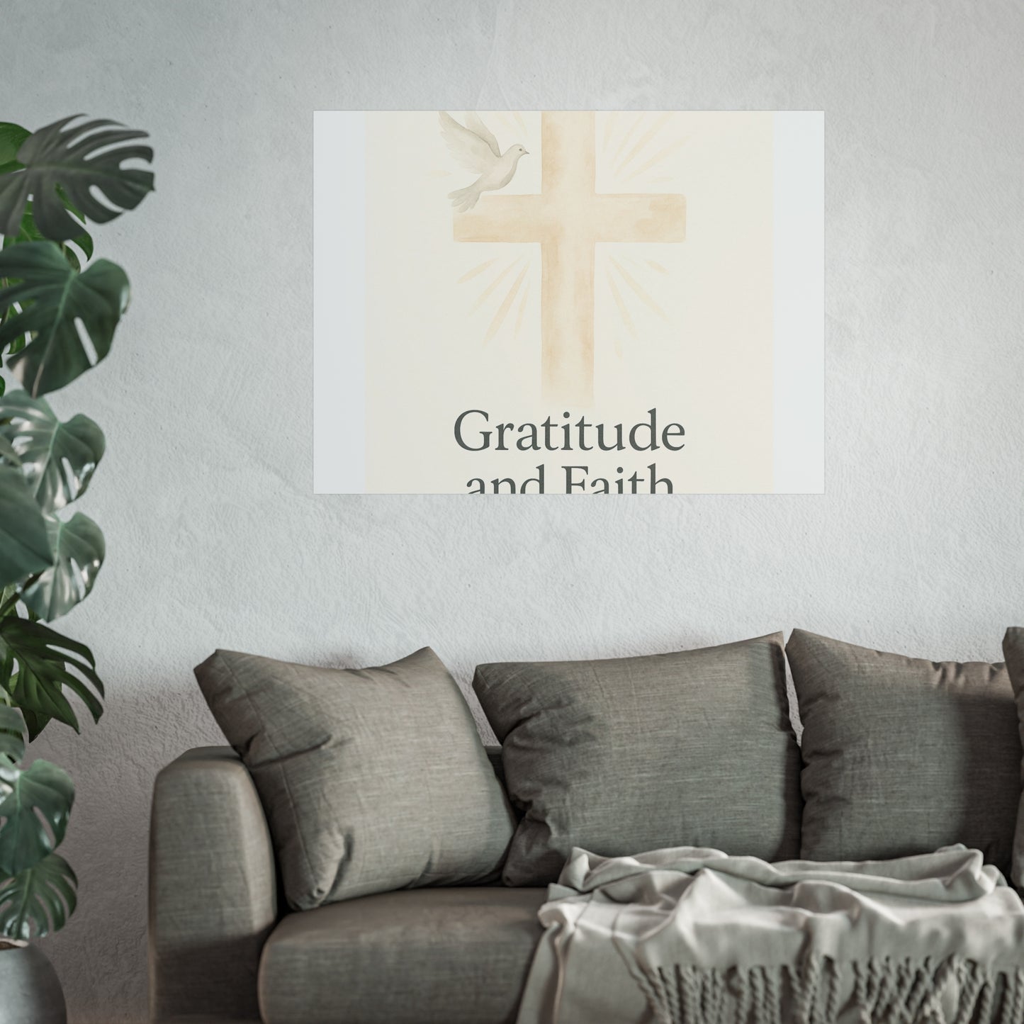 Grateful Hearts – Minimalist Watercolor Fine Art Poster