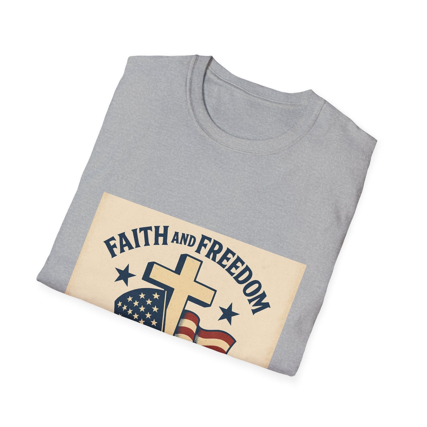 Faith & Freedom 250th Anniversary Vintage Patriotic T-Shirt