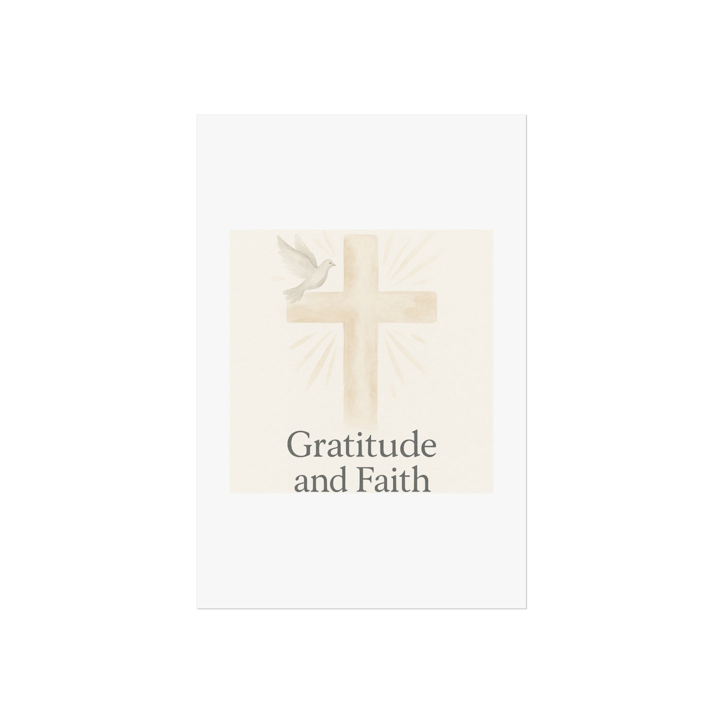 Grateful Hearts – Minimalist Watercolor Fine Art Poster