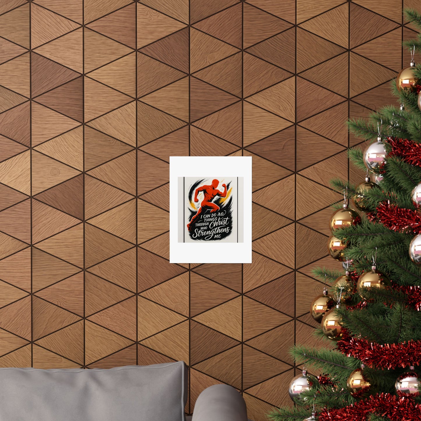 Faith-Fueled Fitness Inspiration Matte Vertical Poster