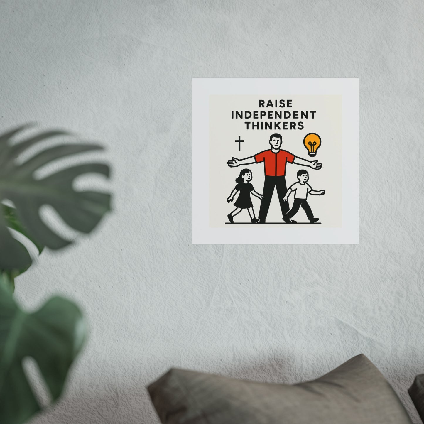 Empowering Homeschool Dads - Modern Minimalist Fine Art Poster