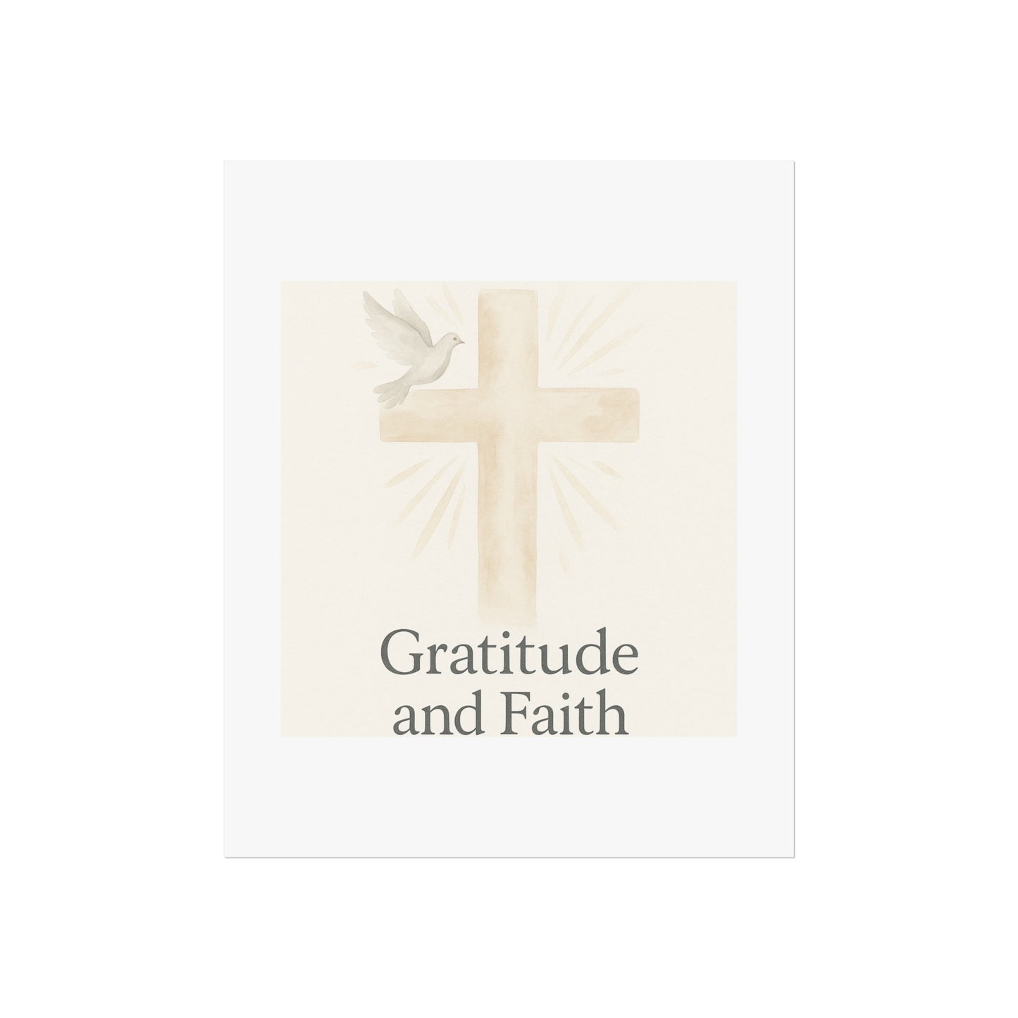 Grateful Hearts – Minimalist Watercolor Fine Art Poster
