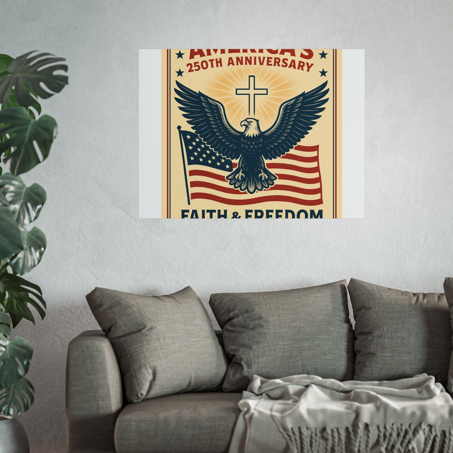 America's 250th Anniversary Fine Art Poster – Faith & Freedom