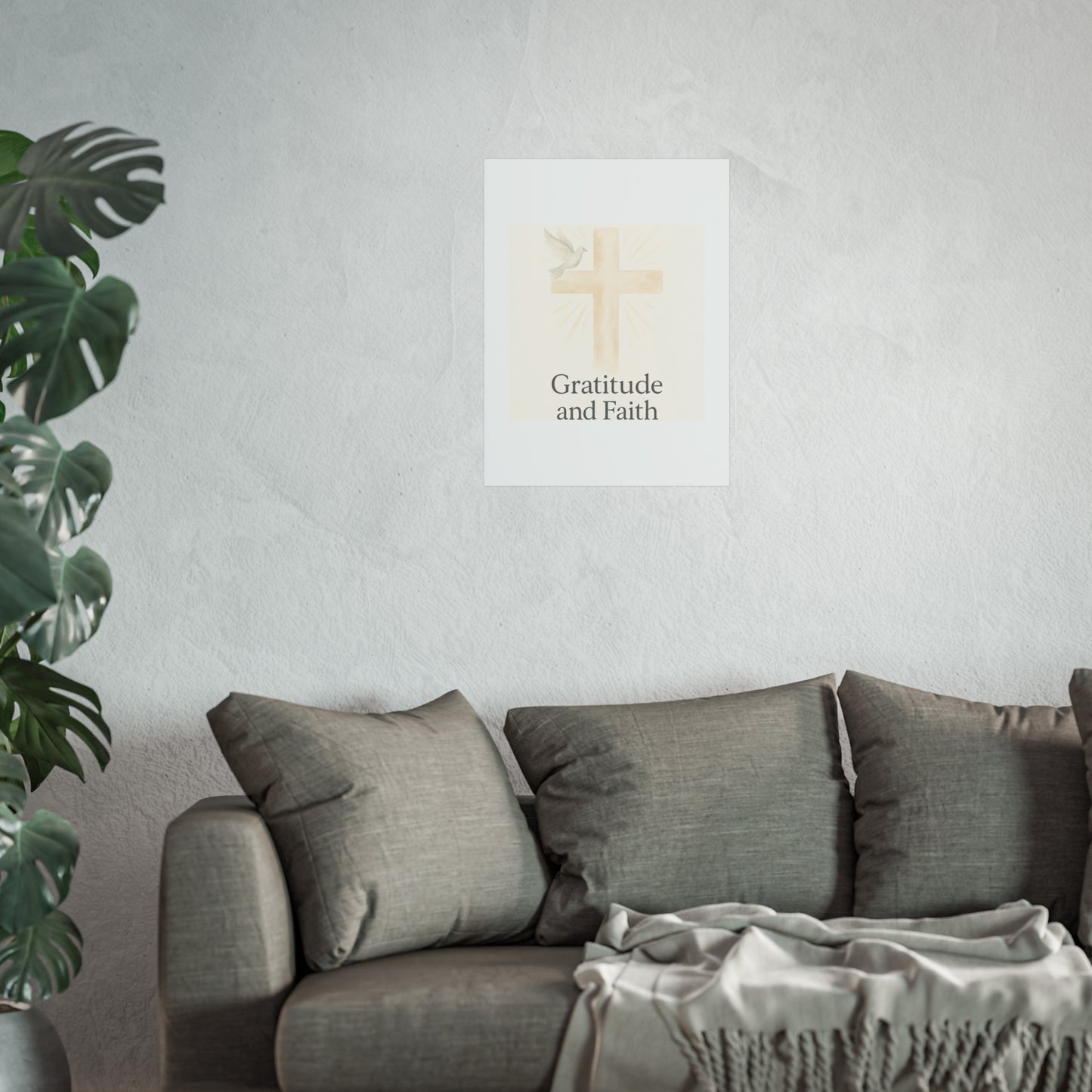 Grateful Hearts – Minimalist Watercolor Fine Art Poster