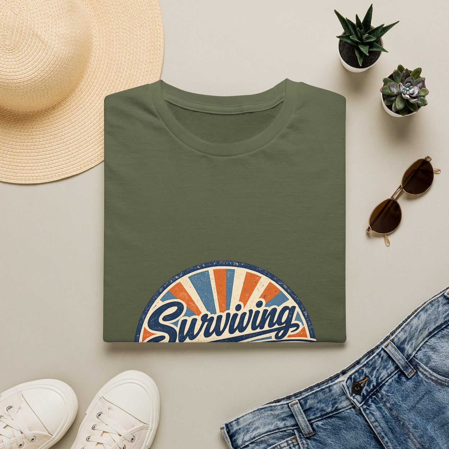 Homeschool Dad “Surviving Lesson Plans” Badge Tee — Father's Day Gift