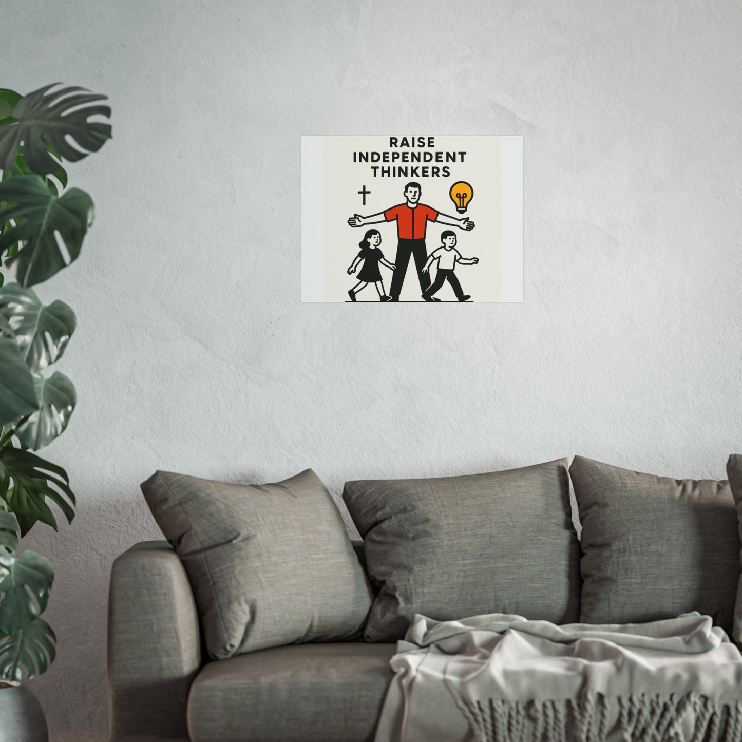 Empowering Homeschool Dads - Modern Minimalist Fine Art Poster