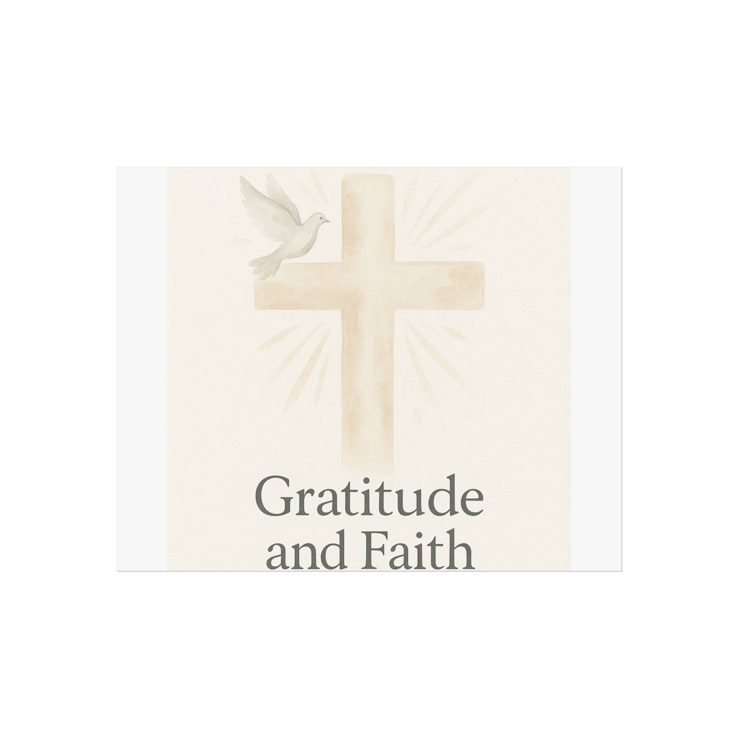 Grateful Hearts – Minimalist Watercolor Fine Art Poster