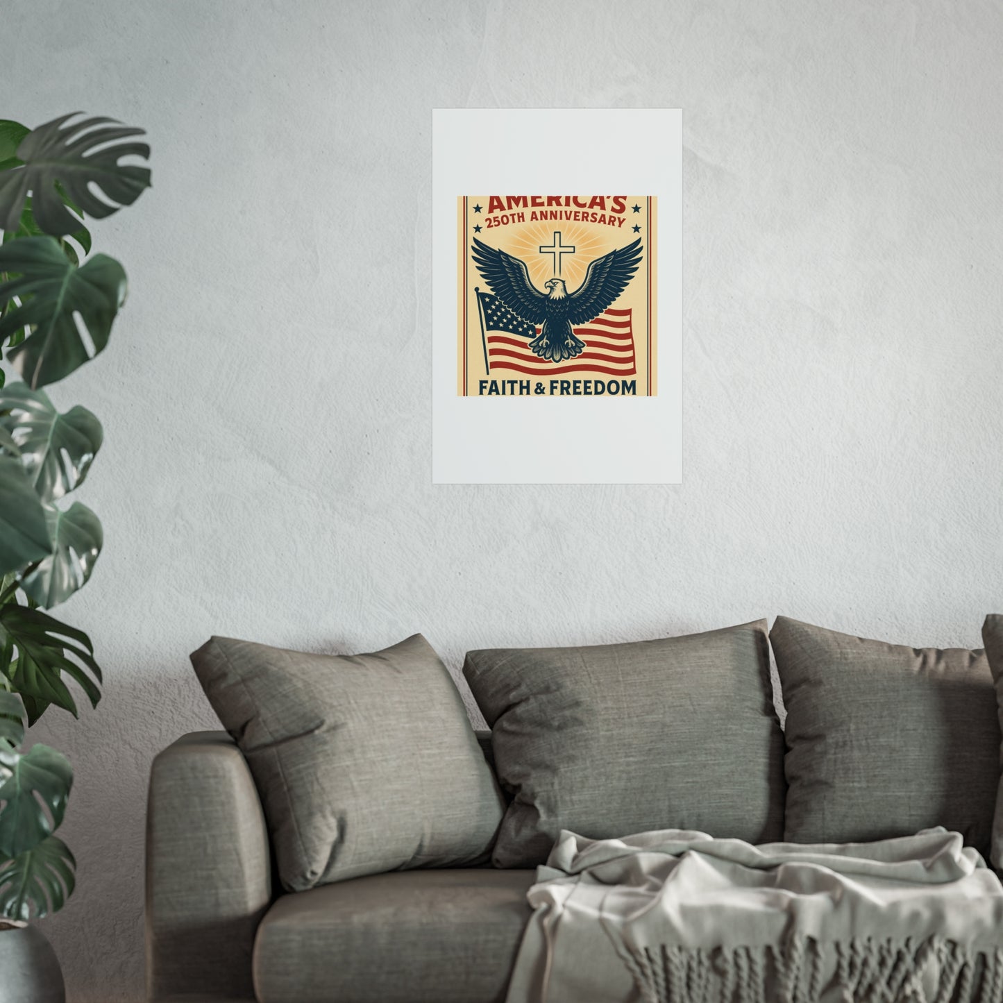 America's 250th Anniversary Fine Art Poster – Faith & Freedom