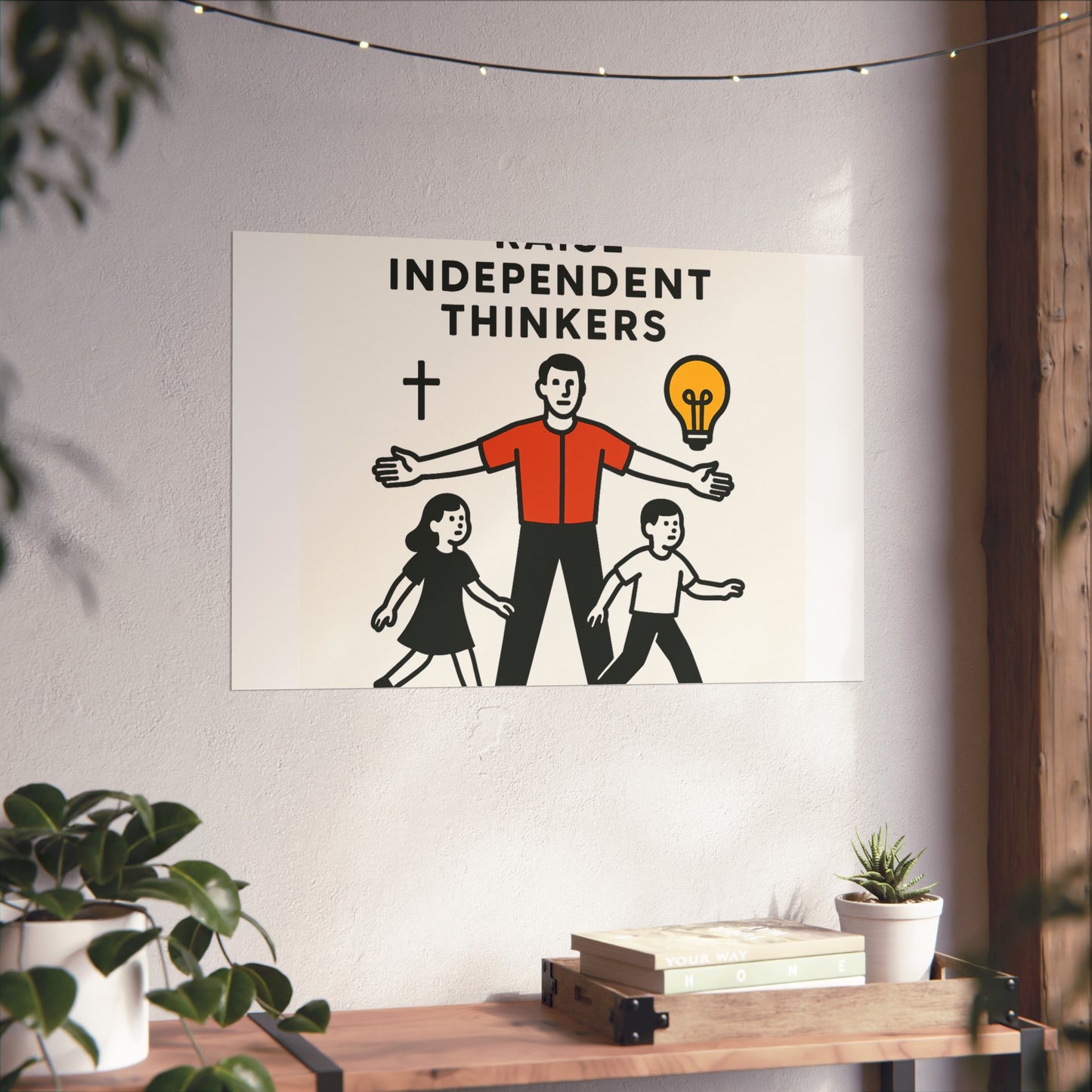 Empowering Homeschool Dads - Modern Minimalist Fine Art Poster