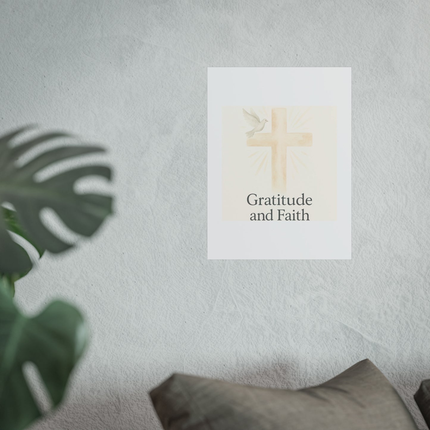 Grateful Hearts – Minimalist Watercolor Fine Art Poster