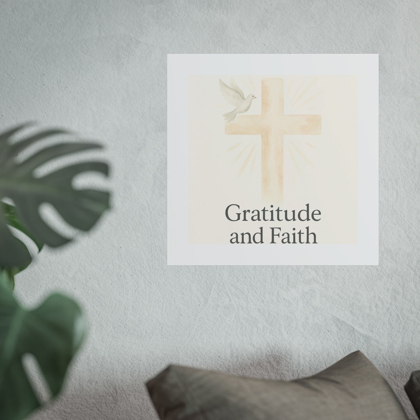 Grateful Hearts – Minimalist Watercolor Fine Art Poster