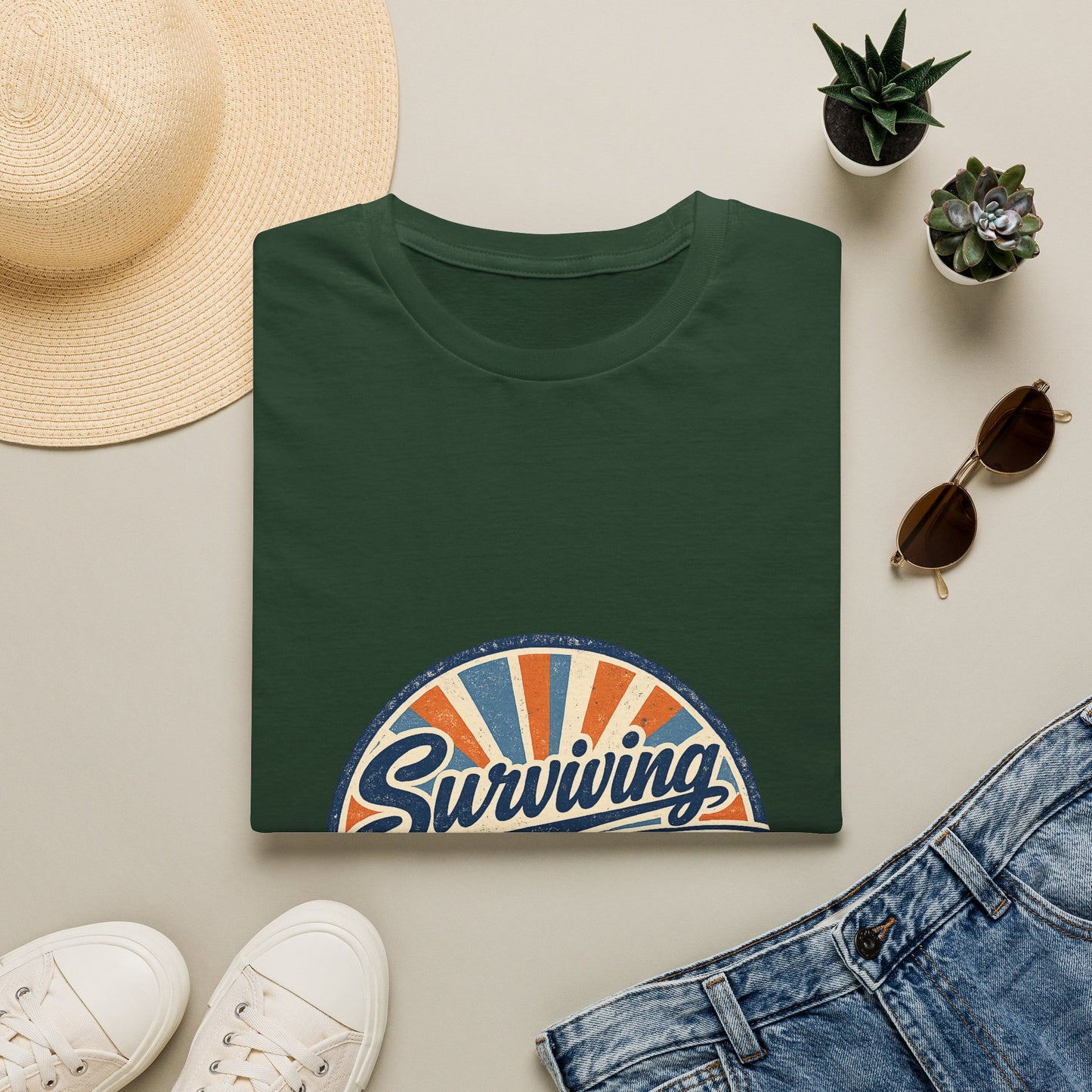 Homeschool Dad “Surviving Lesson Plans” Badge Tee — Father's Day Gift