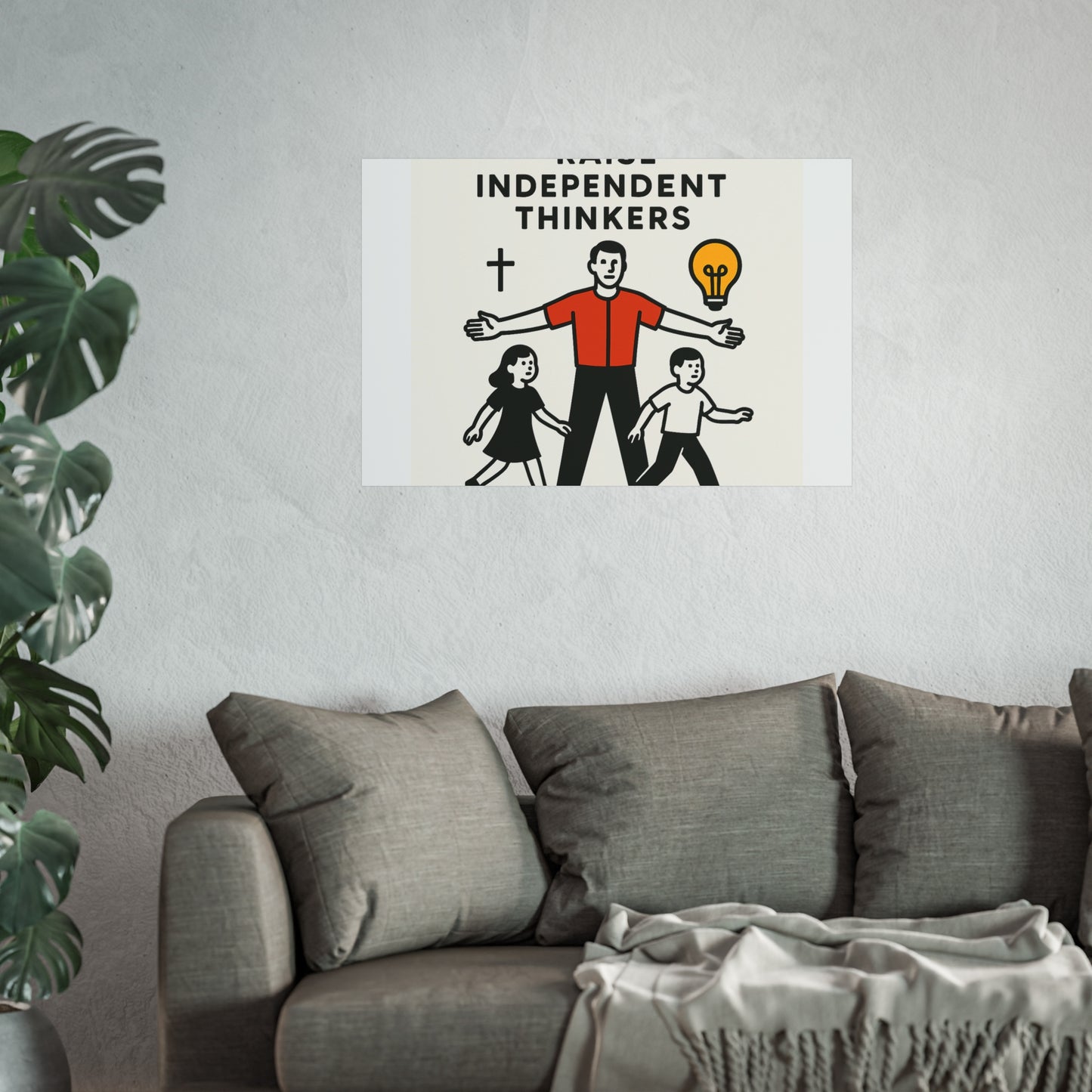 Empowering Homeschool Dads - Modern Minimalist Fine Art Poster