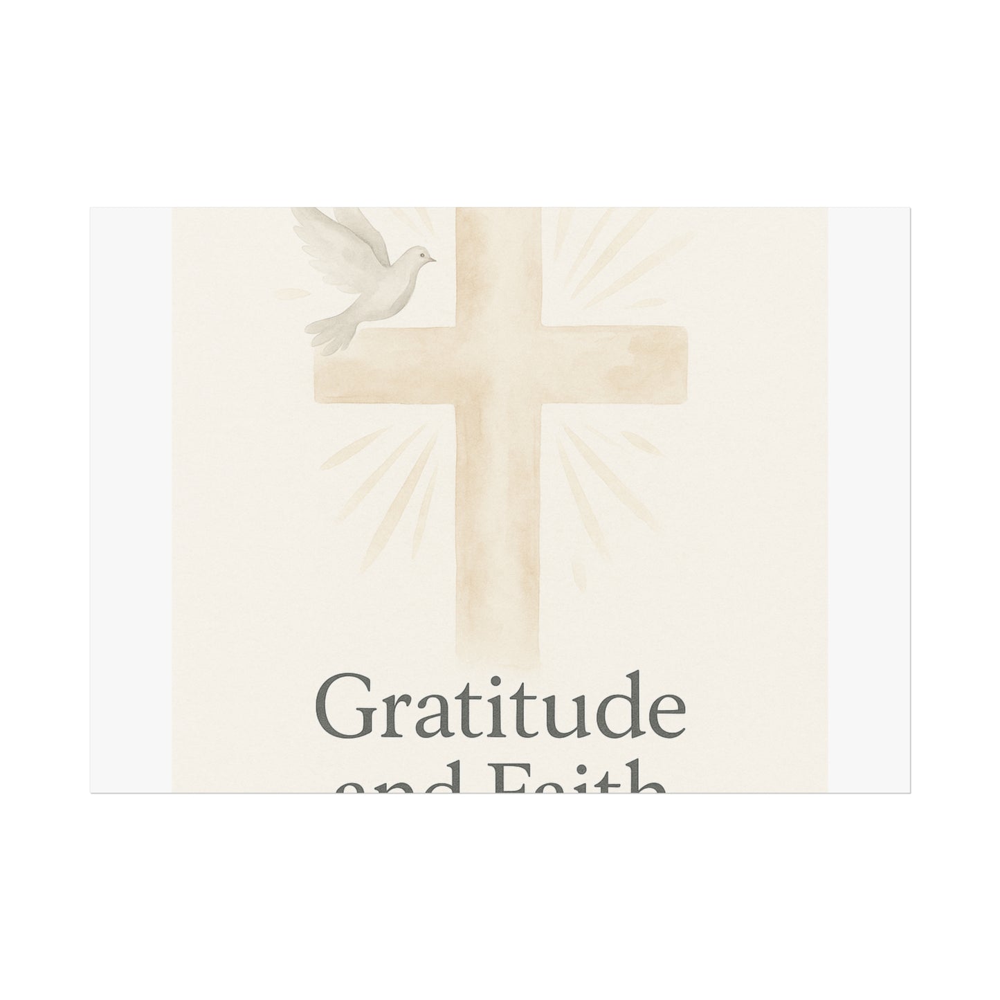 Grateful Hearts – Minimalist Watercolor Fine Art Poster
