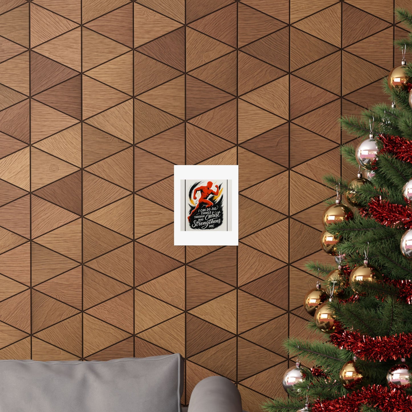 Faith-Fueled Fitness Inspiration Matte Vertical Poster