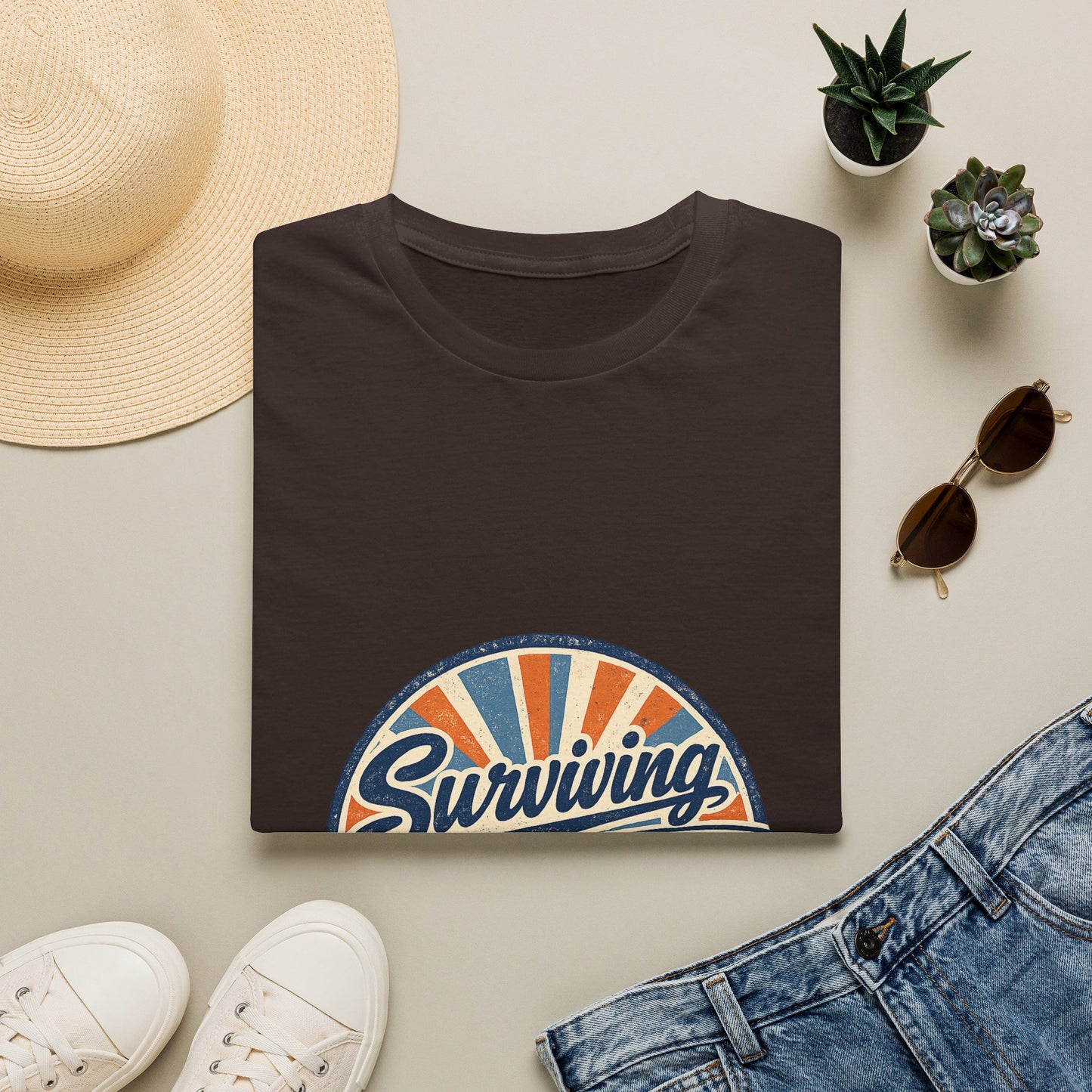 Homeschool Dad “Surviving Lesson Plans” Badge Tee — Father's Day Gift