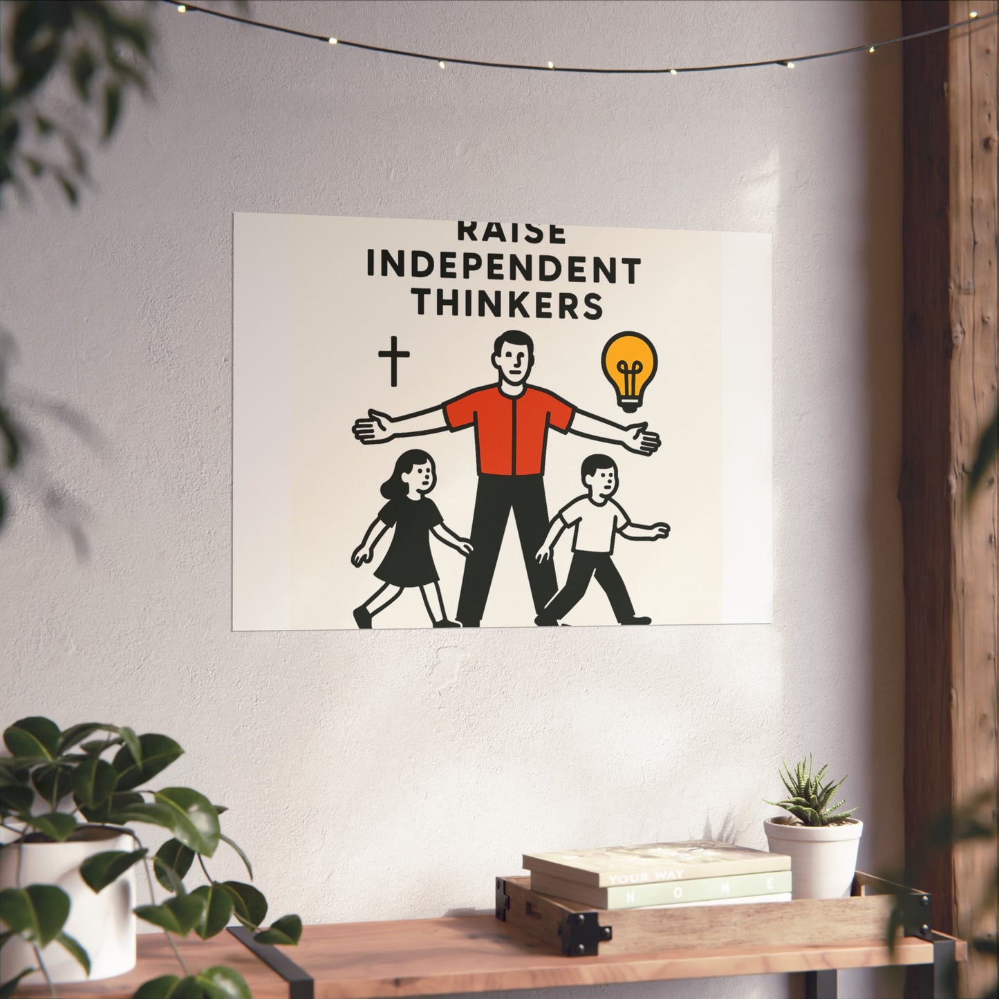 Empowering Homeschool Dads - Modern Minimalist Fine Art Poster