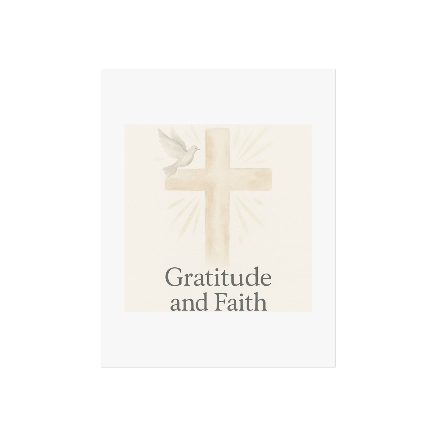 Grateful Hearts – Minimalist Watercolor Fine Art Poster