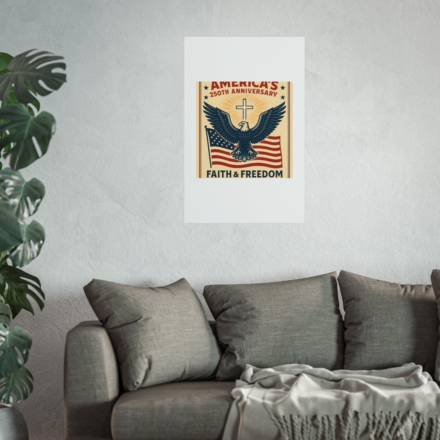 America's 250th Anniversary Fine Art Poster – Faith & Freedom