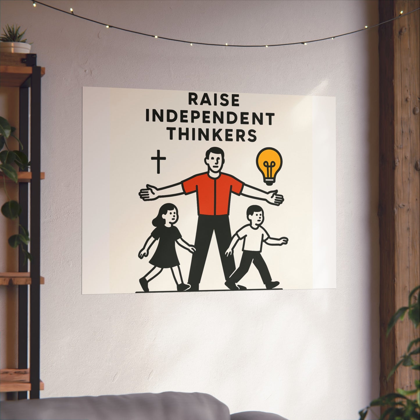 Empowering Homeschool Dads - Modern Minimalist Fine Art Poster