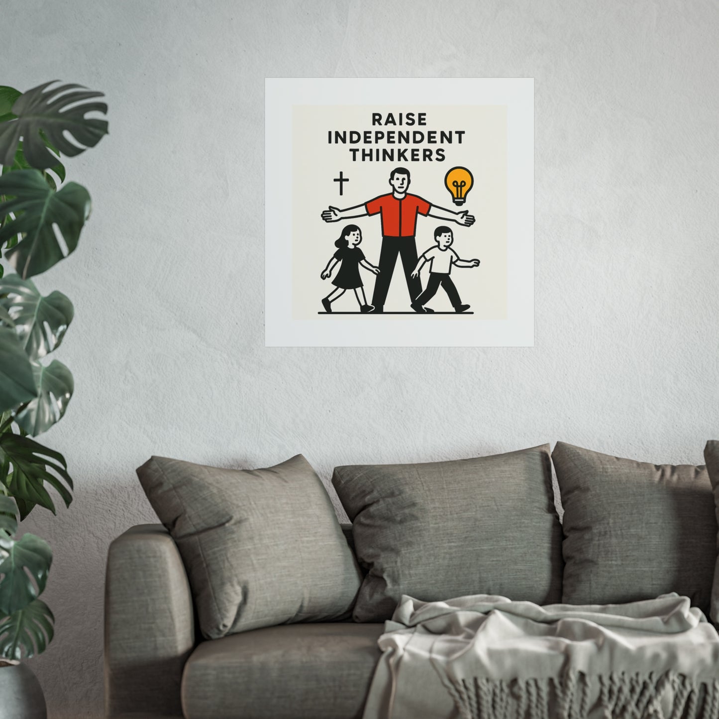 Empowering Homeschool Dads - Modern Minimalist Fine Art Poster