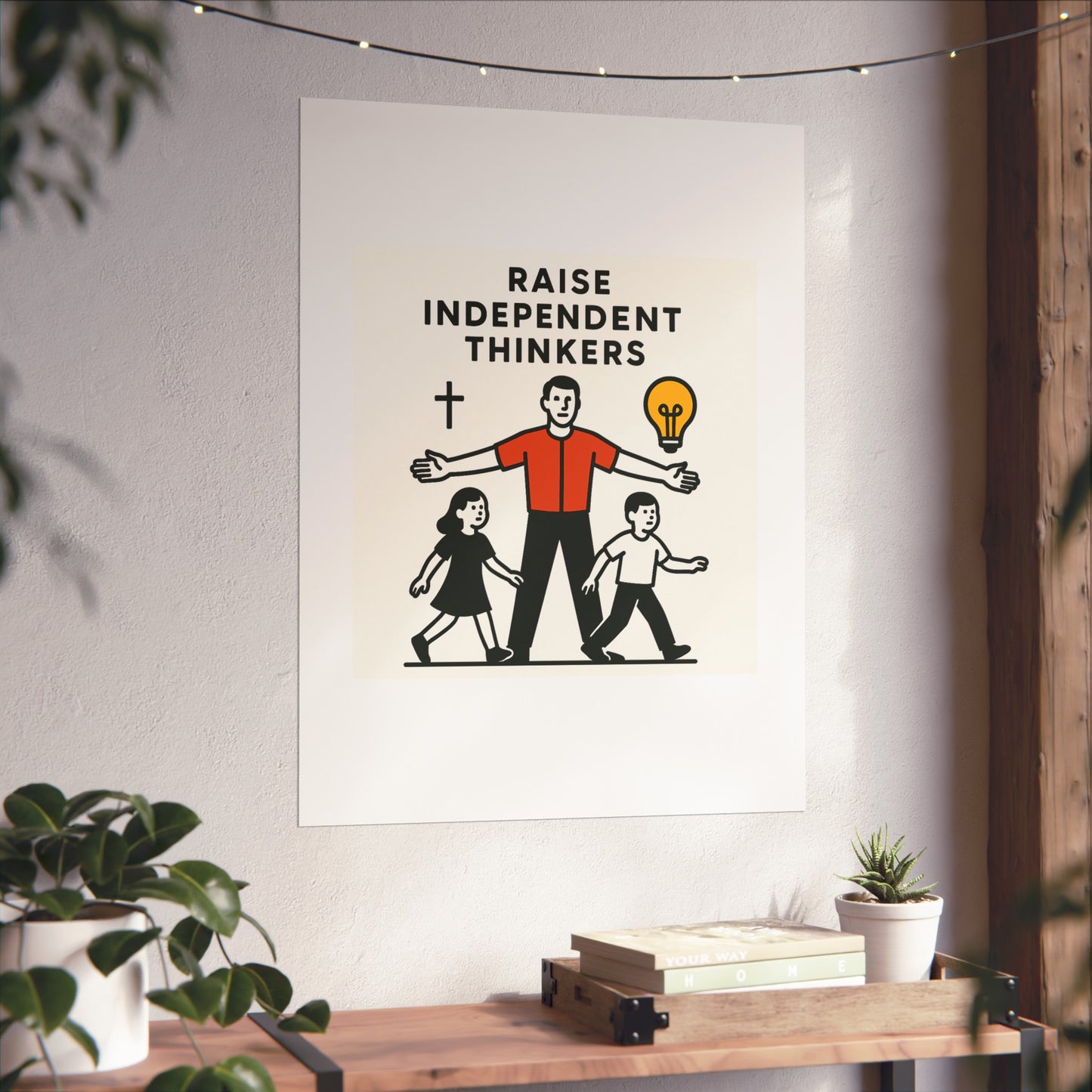 Empowering Homeschool Dads - Modern Minimalist Fine Art Poster